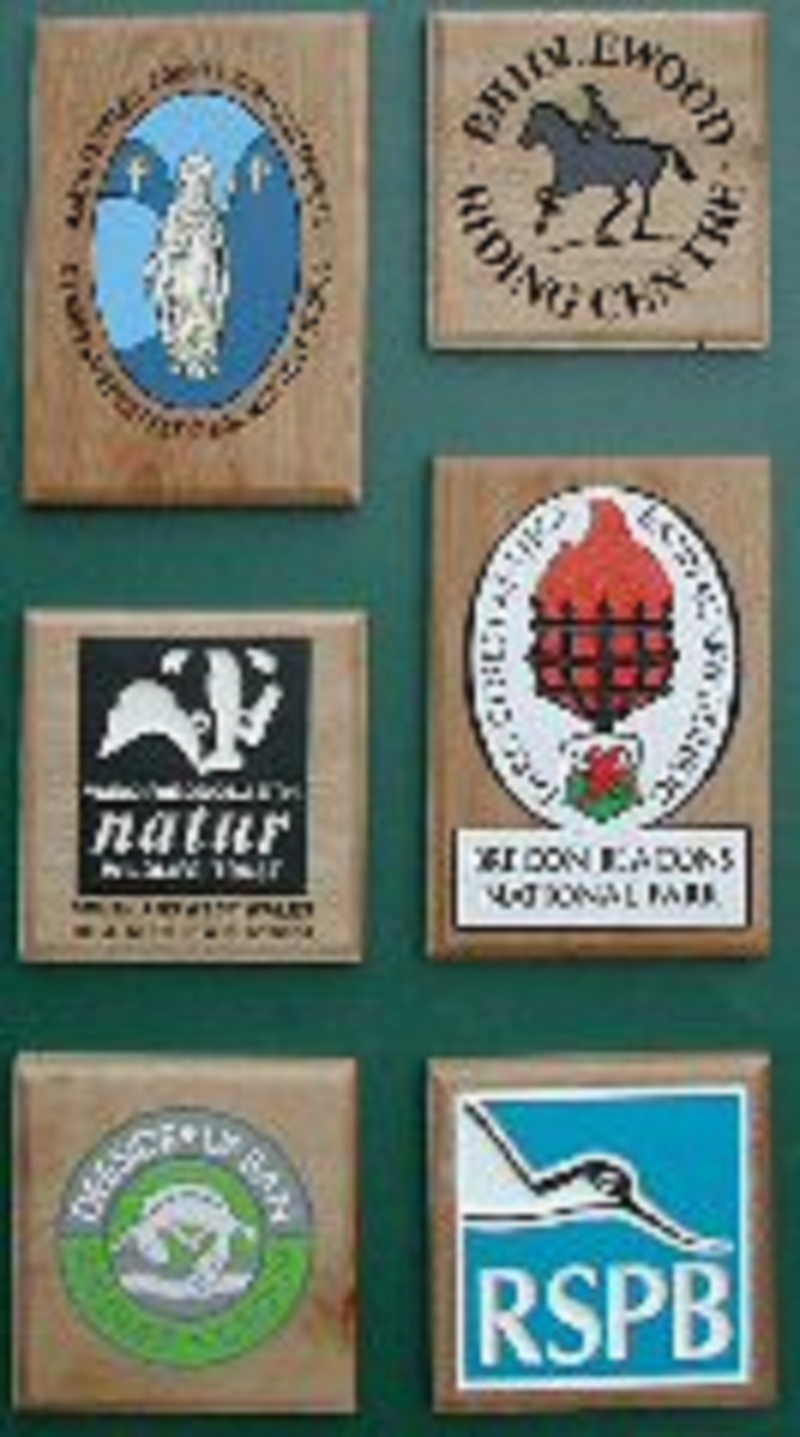 wooden wall mounted signs