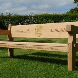 oak wooden benches